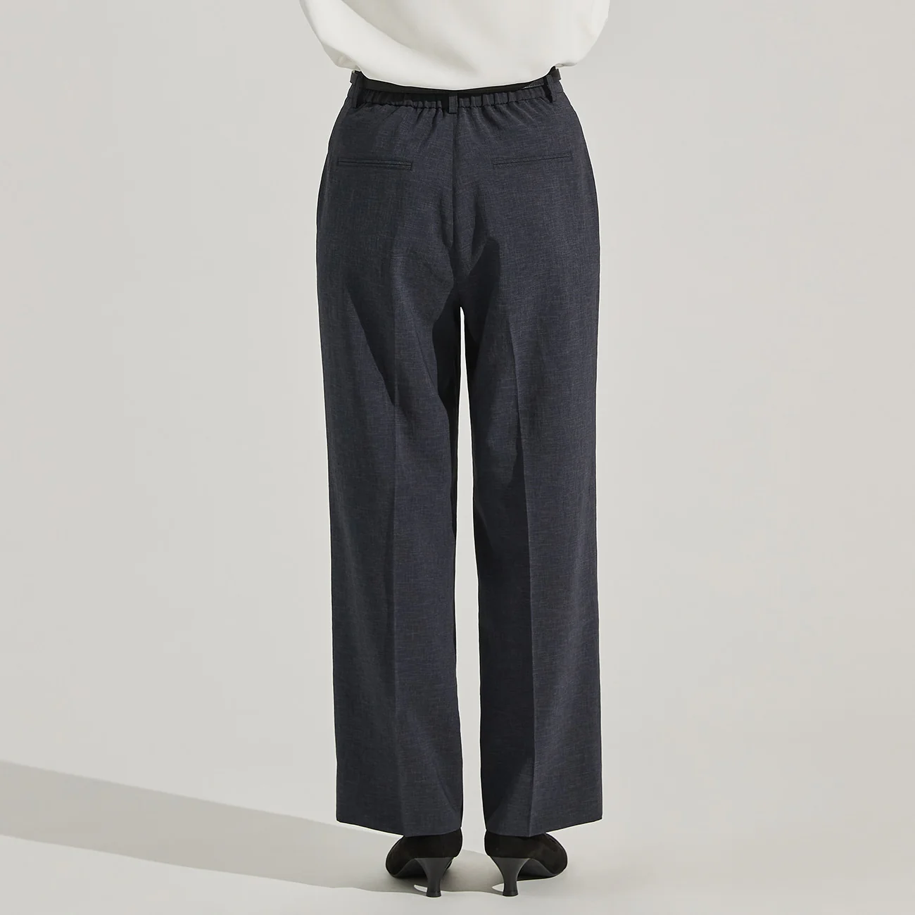 Flamingo Airy Wide Pants - Navy - Image 5