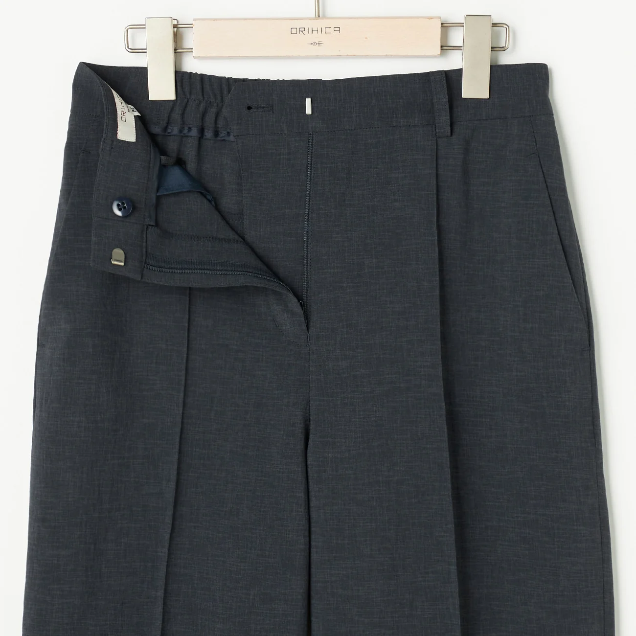 Flamingo Airy Wide Pants - Navy - Image 8