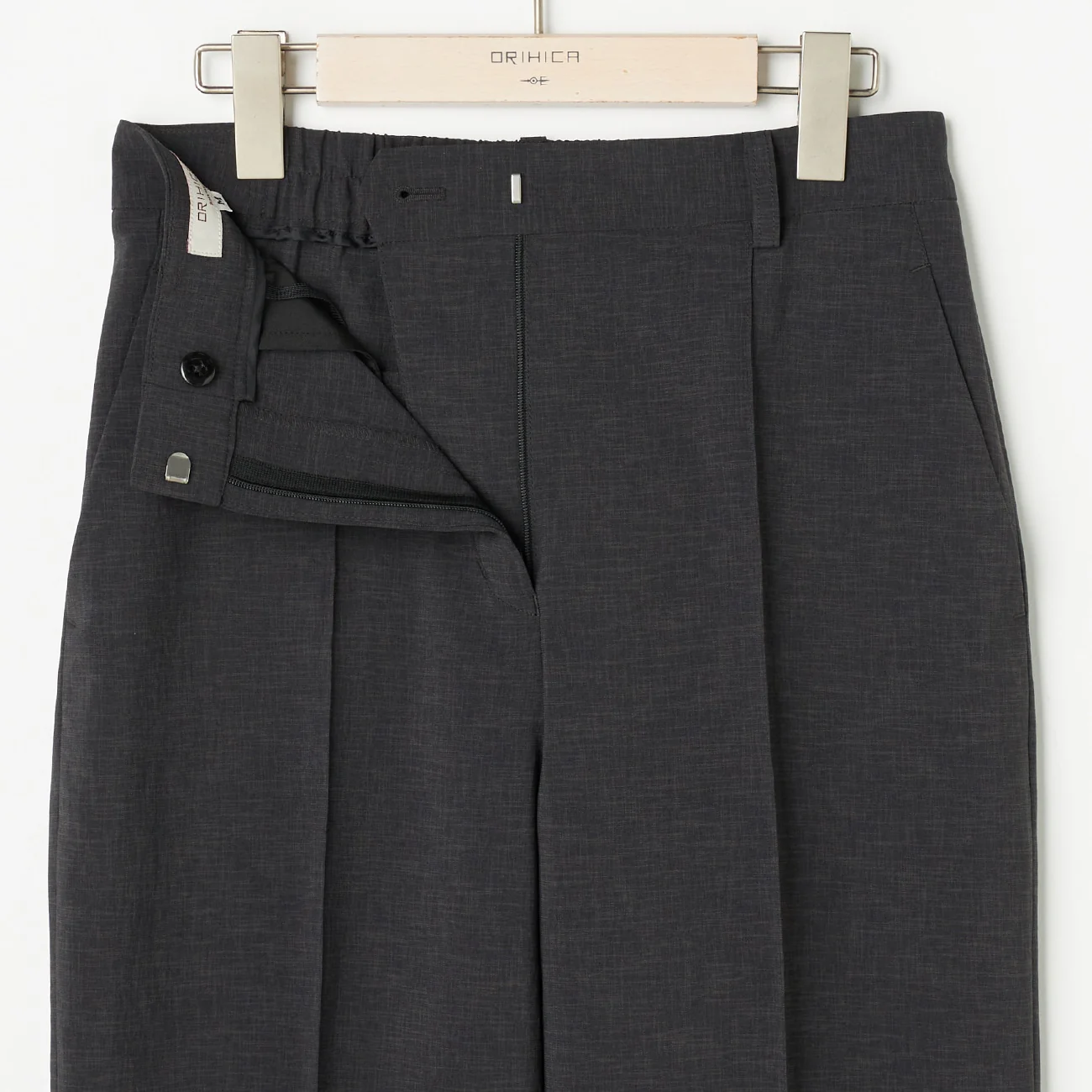 Flamingo Airy Wide Pants - Charcoal Gray - Image 9