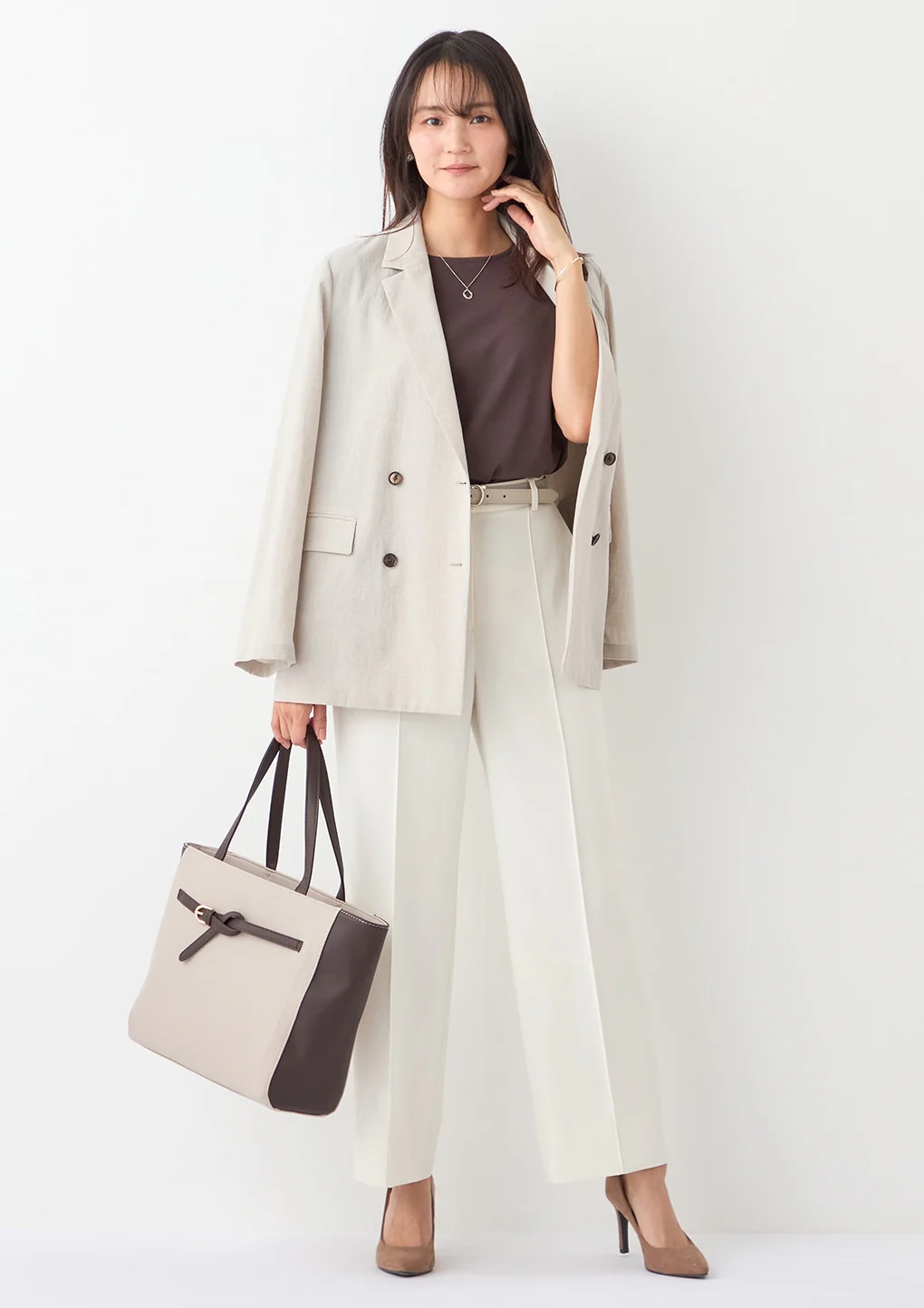 Flamingo Airy Wide Pants - Off-white - Image 13