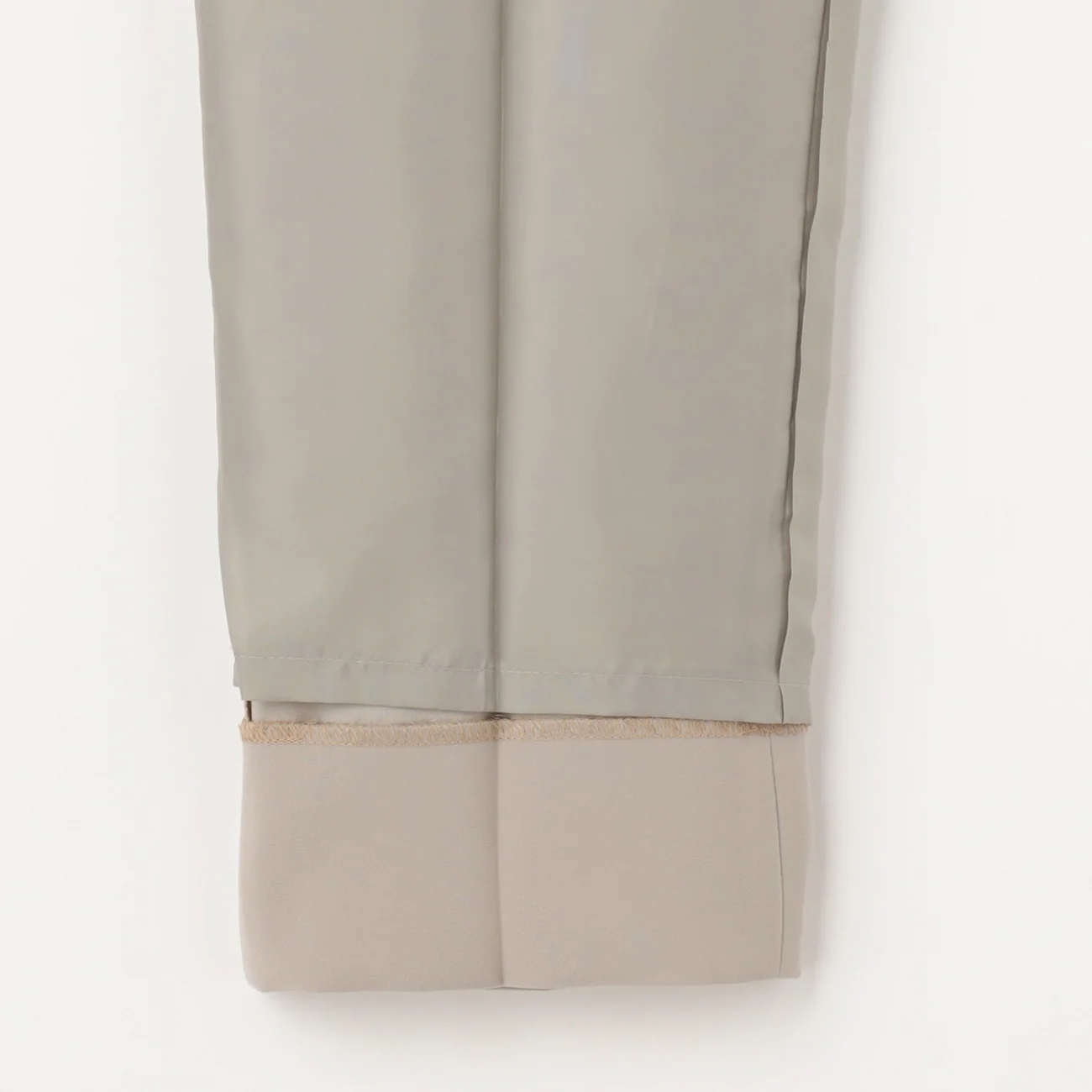 THE THIRD SUITS Double Cloth Cropped Pants - Beige - Image 6
