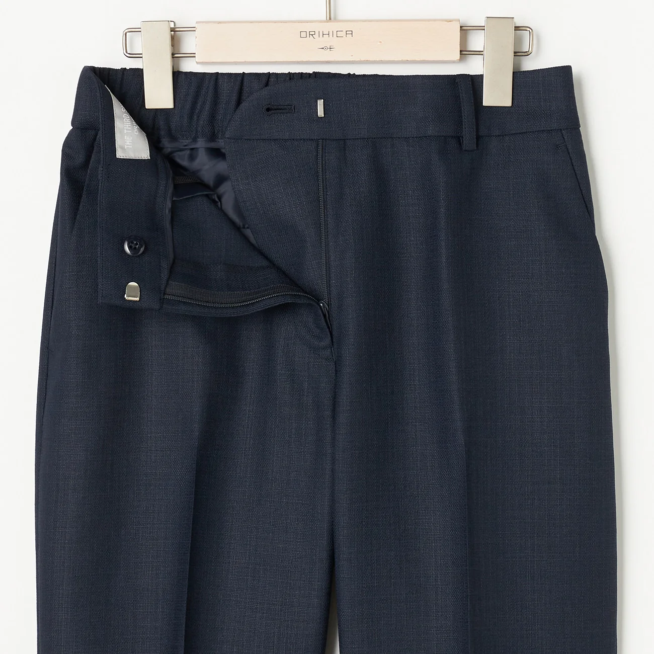 THE THIRD SUITS Linen-Like Cropped Pants - Navy - Image 6
