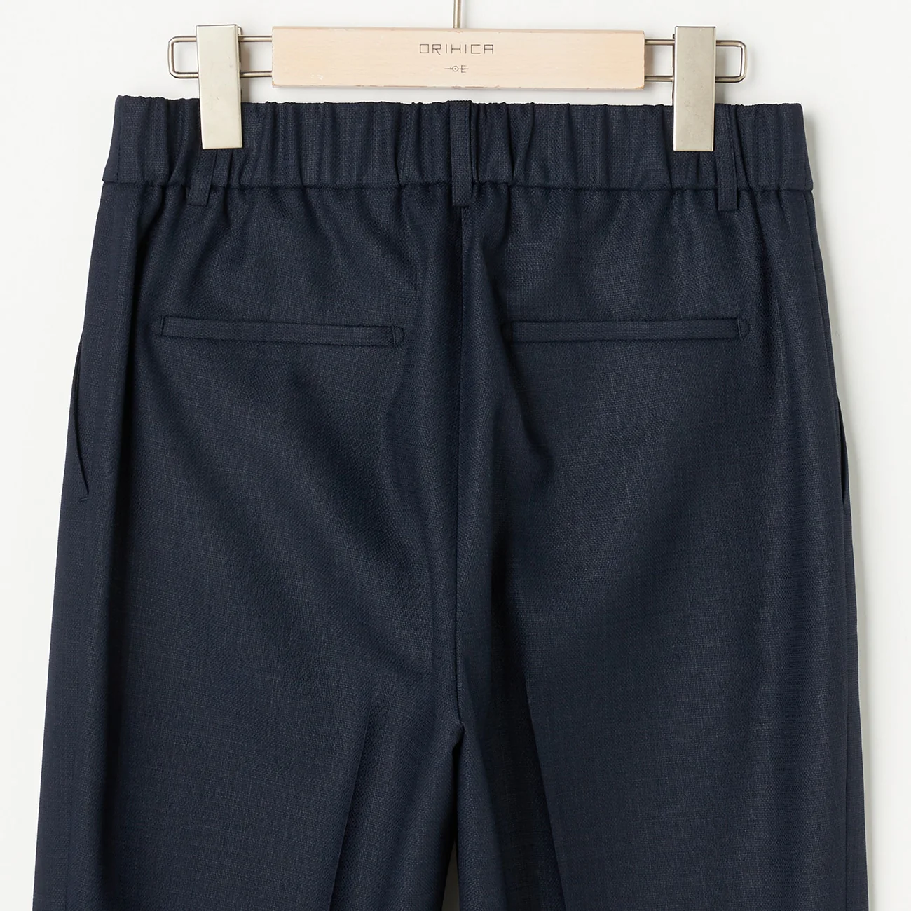 THE THIRD SUITS Linen-Like Cropped Pants - Navy - Image 7