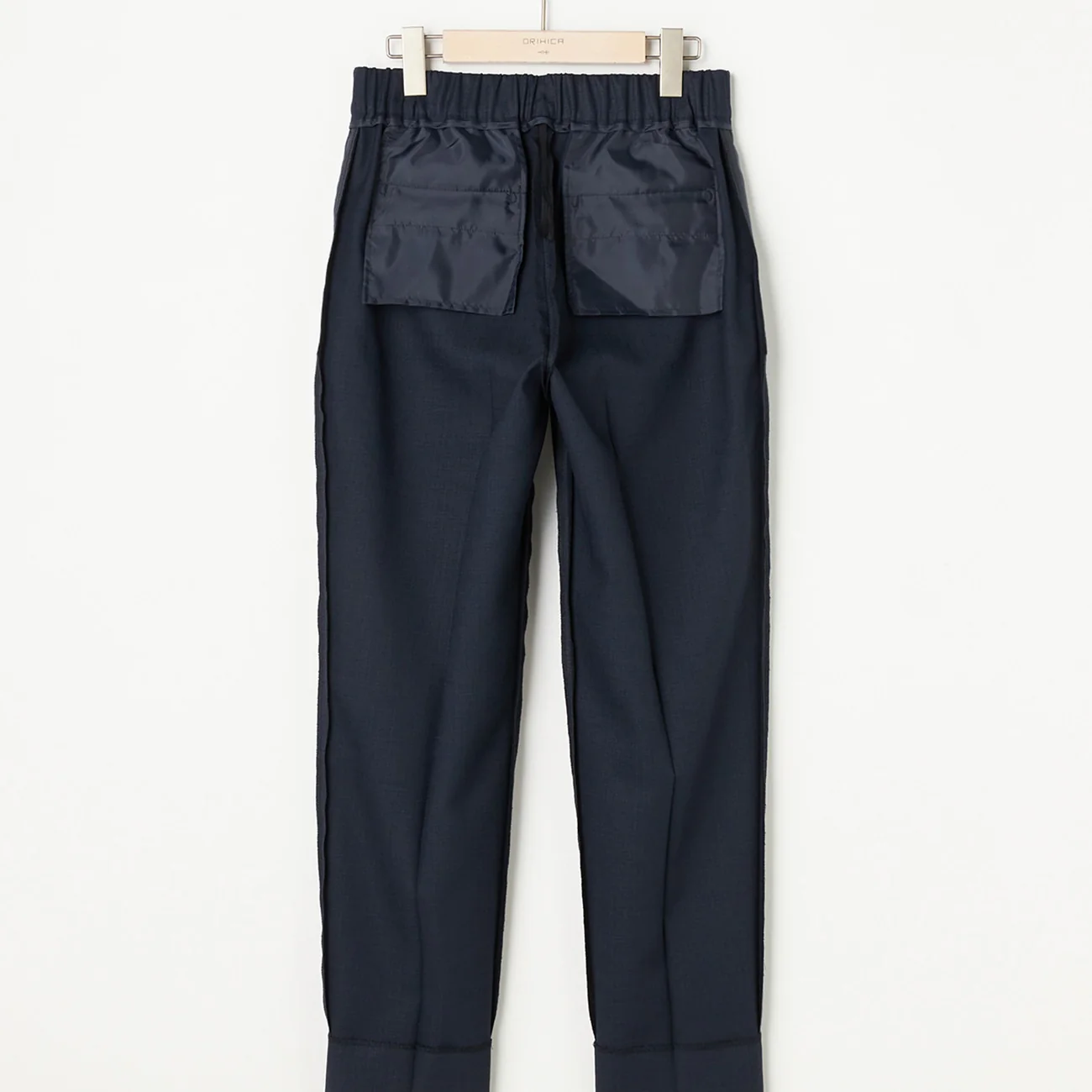 THE THIRD SUITS Linen-Like Cropped Pants - Navy - Image 9