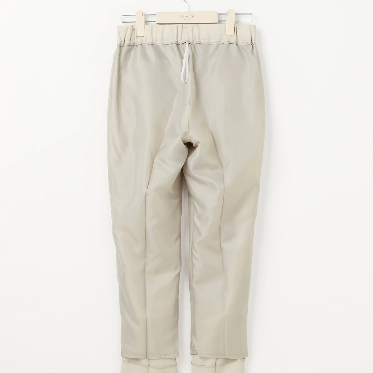 THE THIRD SUITS Double Cloth Cropped Pants - Beige - Image 5