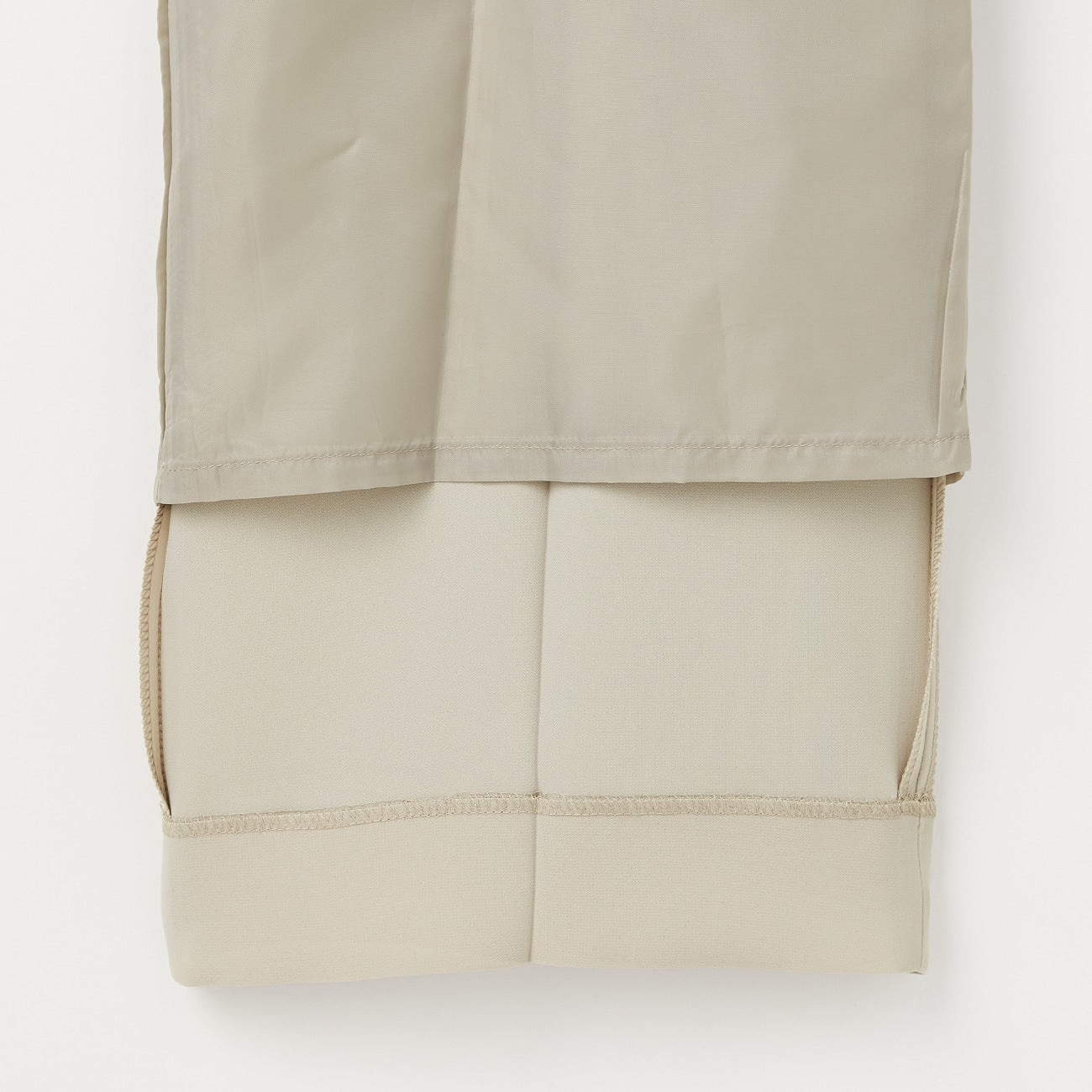 THE THIRD SUITS Double Cloth Wide Pants - Beige - Image 6