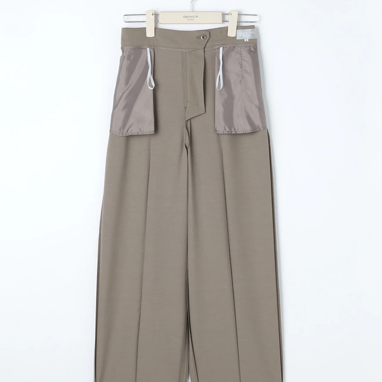 THE THIRD SUITS Washable Cool Touch Wide Pants - Beige - Image 13