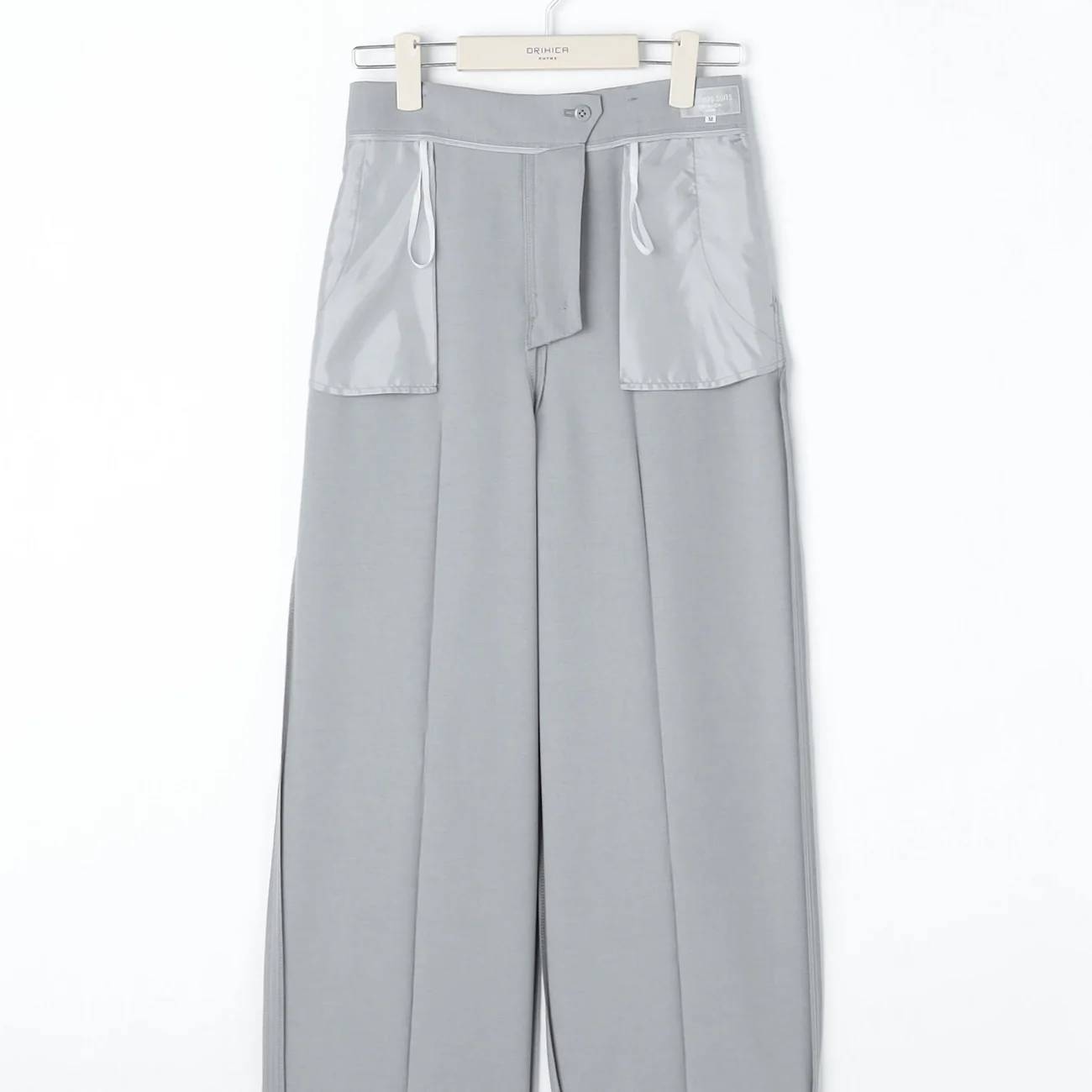 THE THIRD SUITS Washable Cool Touch Wide Pants - Light Gray - Image 9