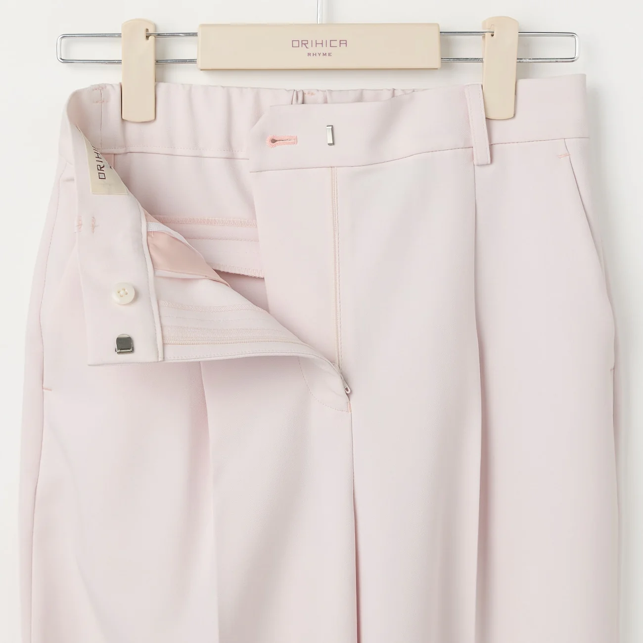 Flamingo Pleated Wide Pants - Pink - Image 2