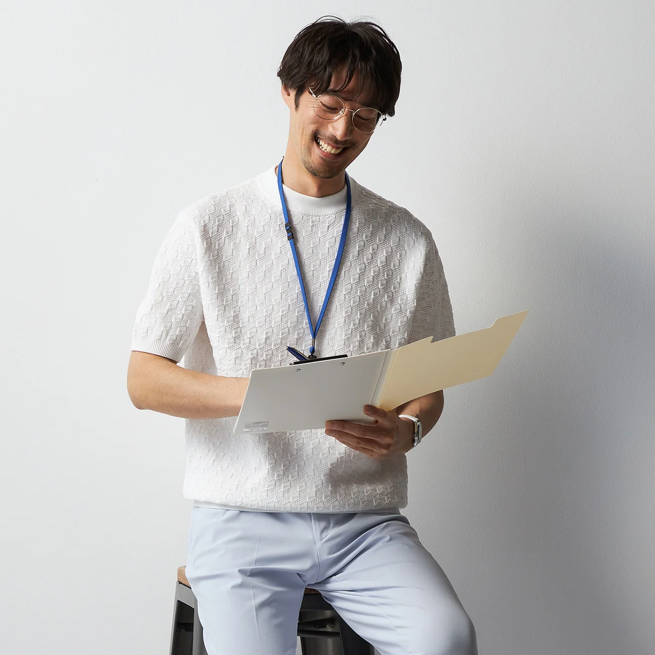 BIZSPO Jacquard Knit T-Shirt