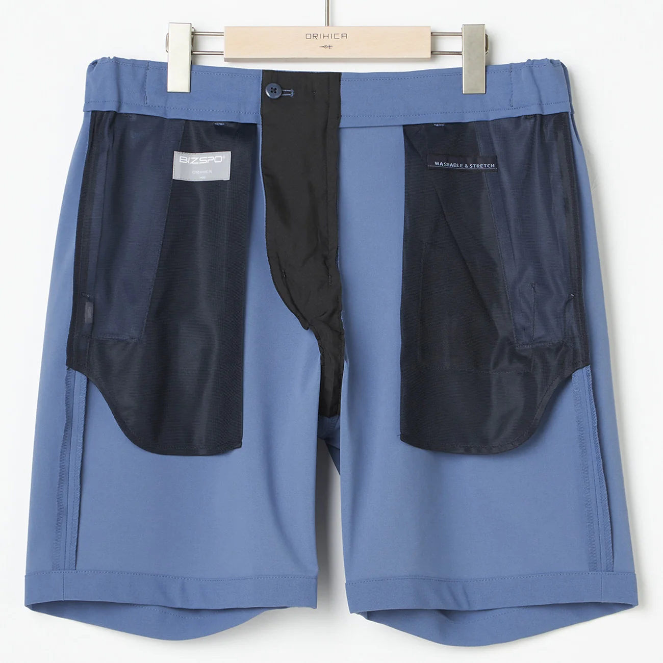 Japanese Fabric BIZSPO Shorts - Blue - Image 5