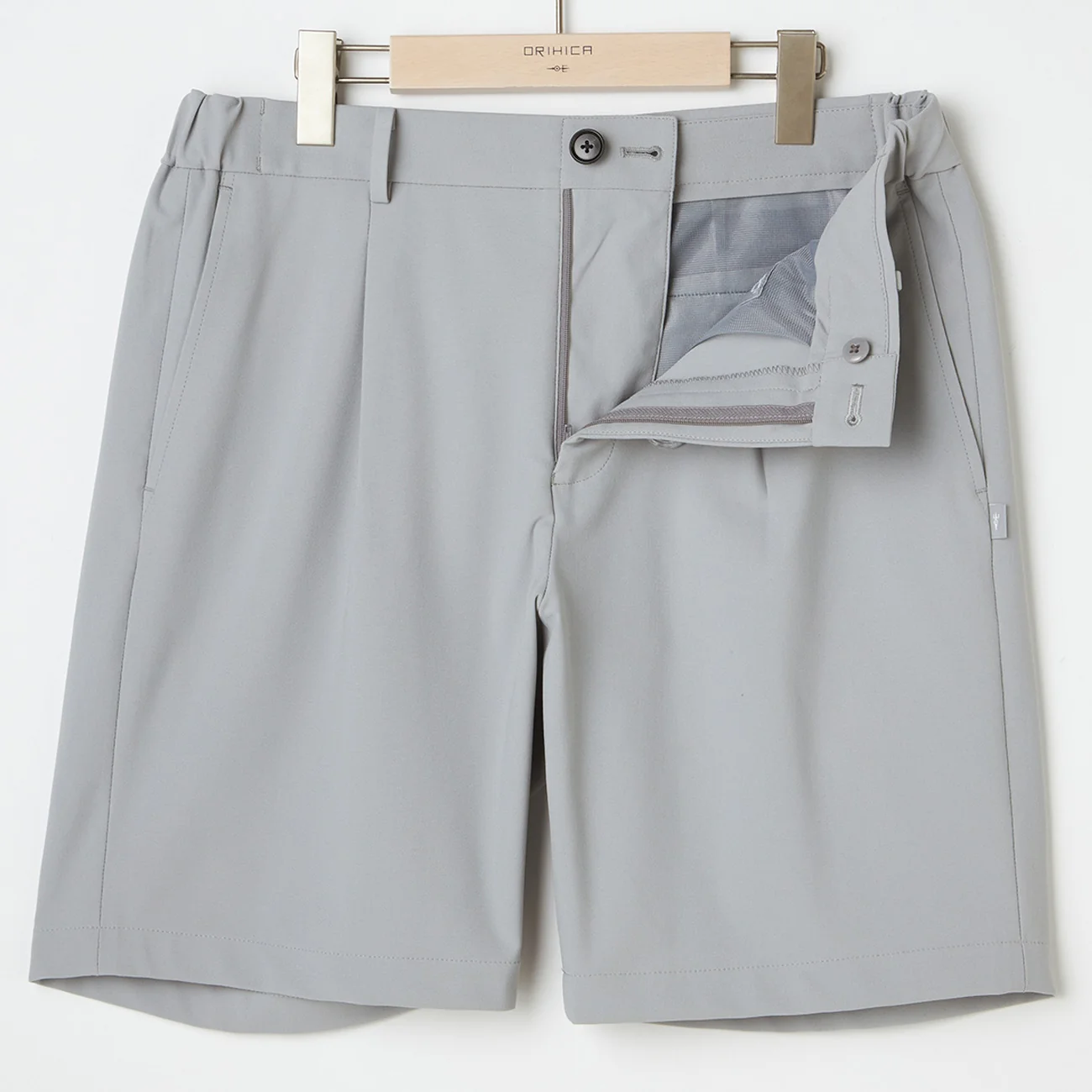 Japanese Fabric BIZSPO Shorts - Light Gray - Image 4