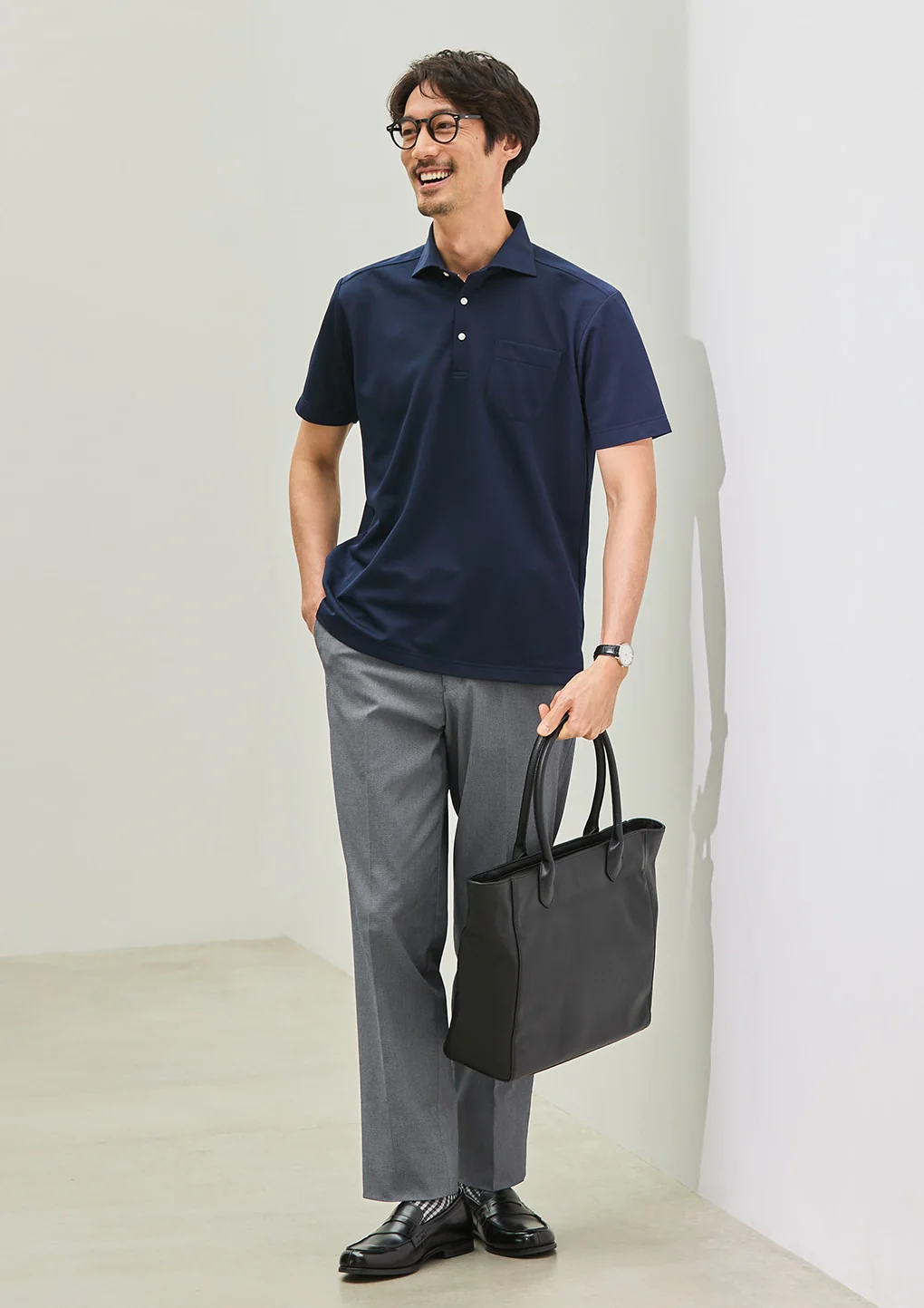 Business Casual Cool Touch Stretch Pants - Blue - Image 12