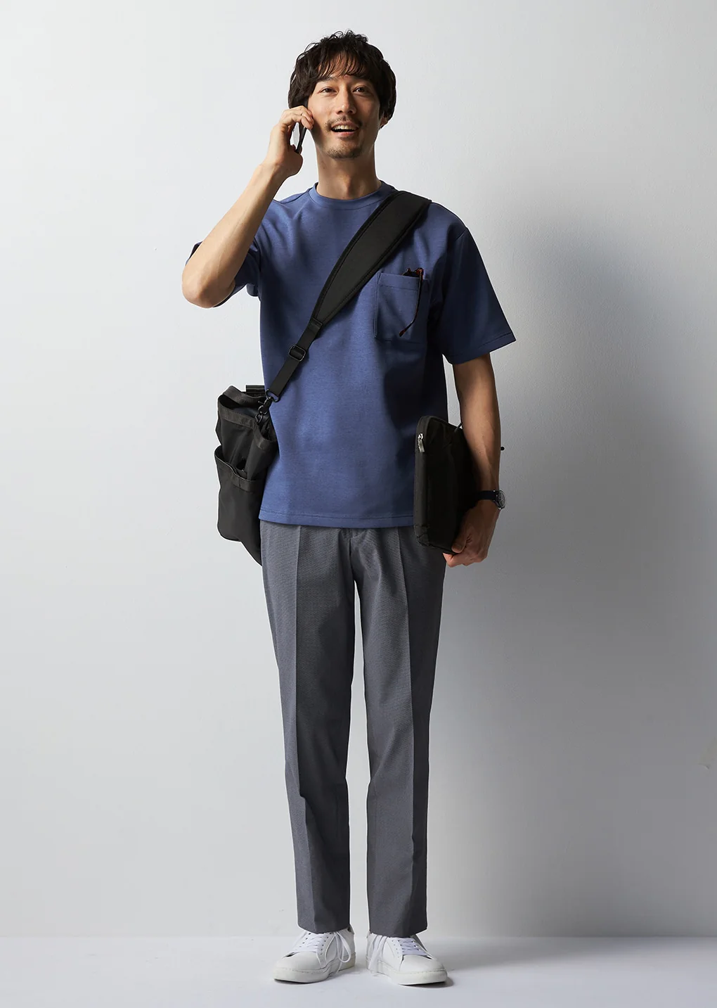 Business Casual Cool Touch Stretch Pants - Blue - Image 15