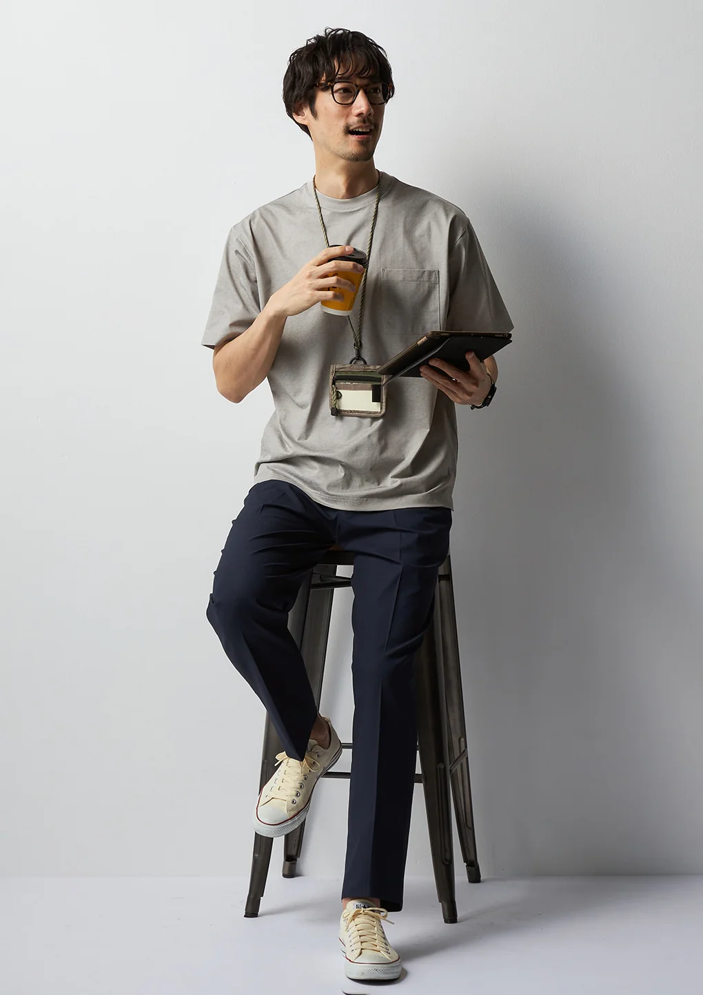 Business Casual Cool Touch Stretch Pants - Navy - Image 10