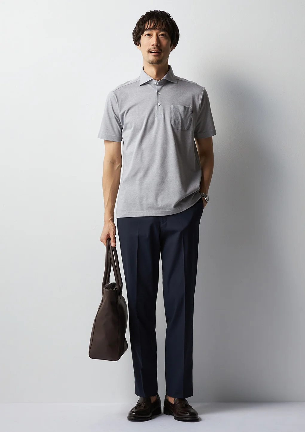 Business Casual Cool Touch Stretch Pants - Navy - Image 11