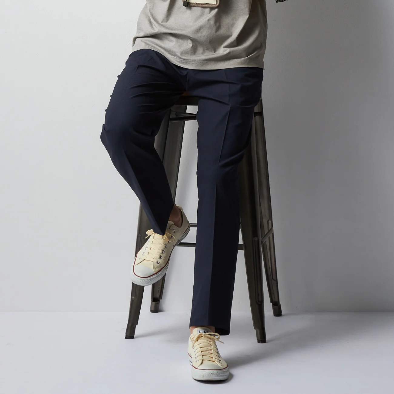 Business Casual Cool Touch Stretch Pants - Navy - Image 2