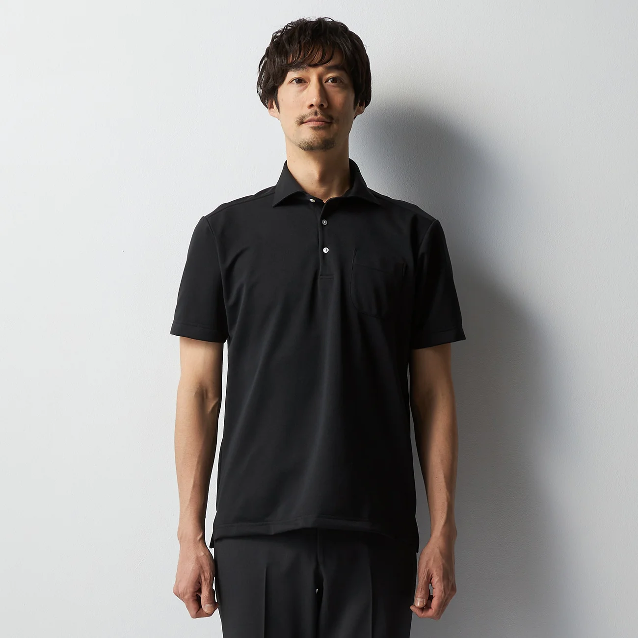 Pullover Spread Collar Polo Shirt - Image 21