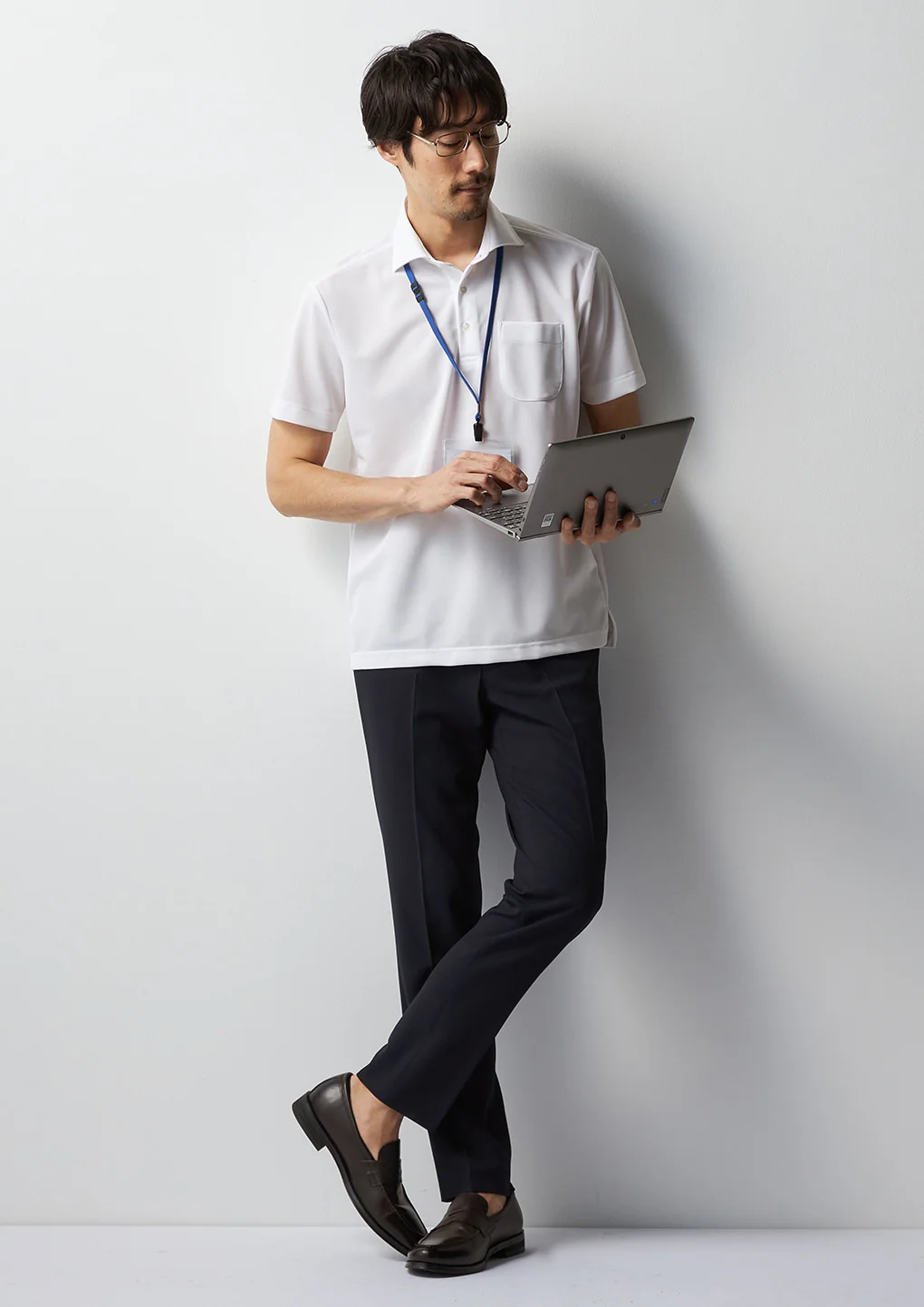 Pullover Spread Collar Polo Shirt - Image 39