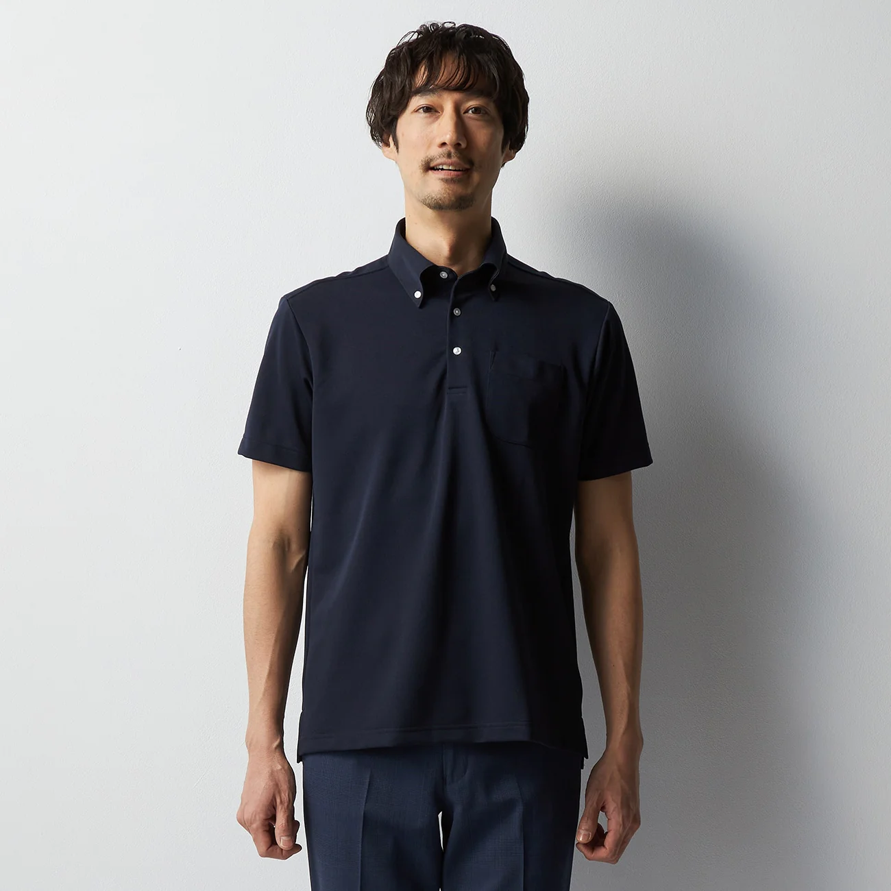 Button-Down Pullover Polo Shirt - Image 5