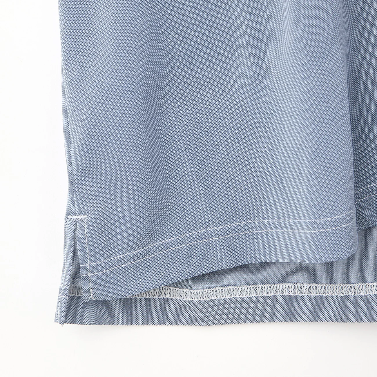 Button-Down Pullover Polo Shirt - Blue - Image 9