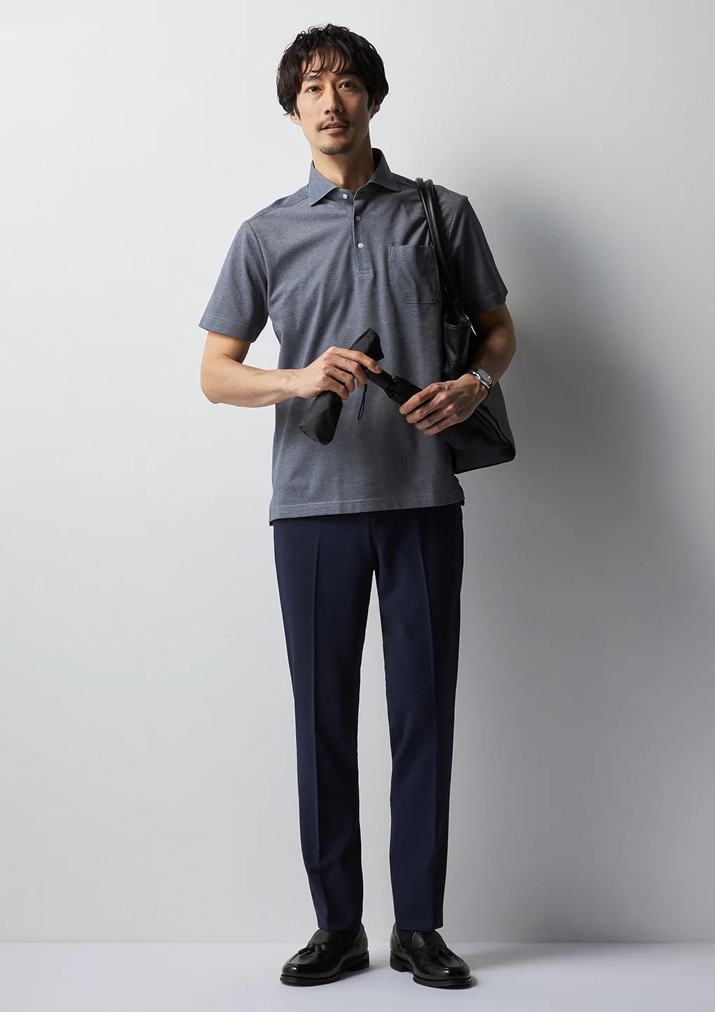 Spread Collar Polo Shirt - Image 37