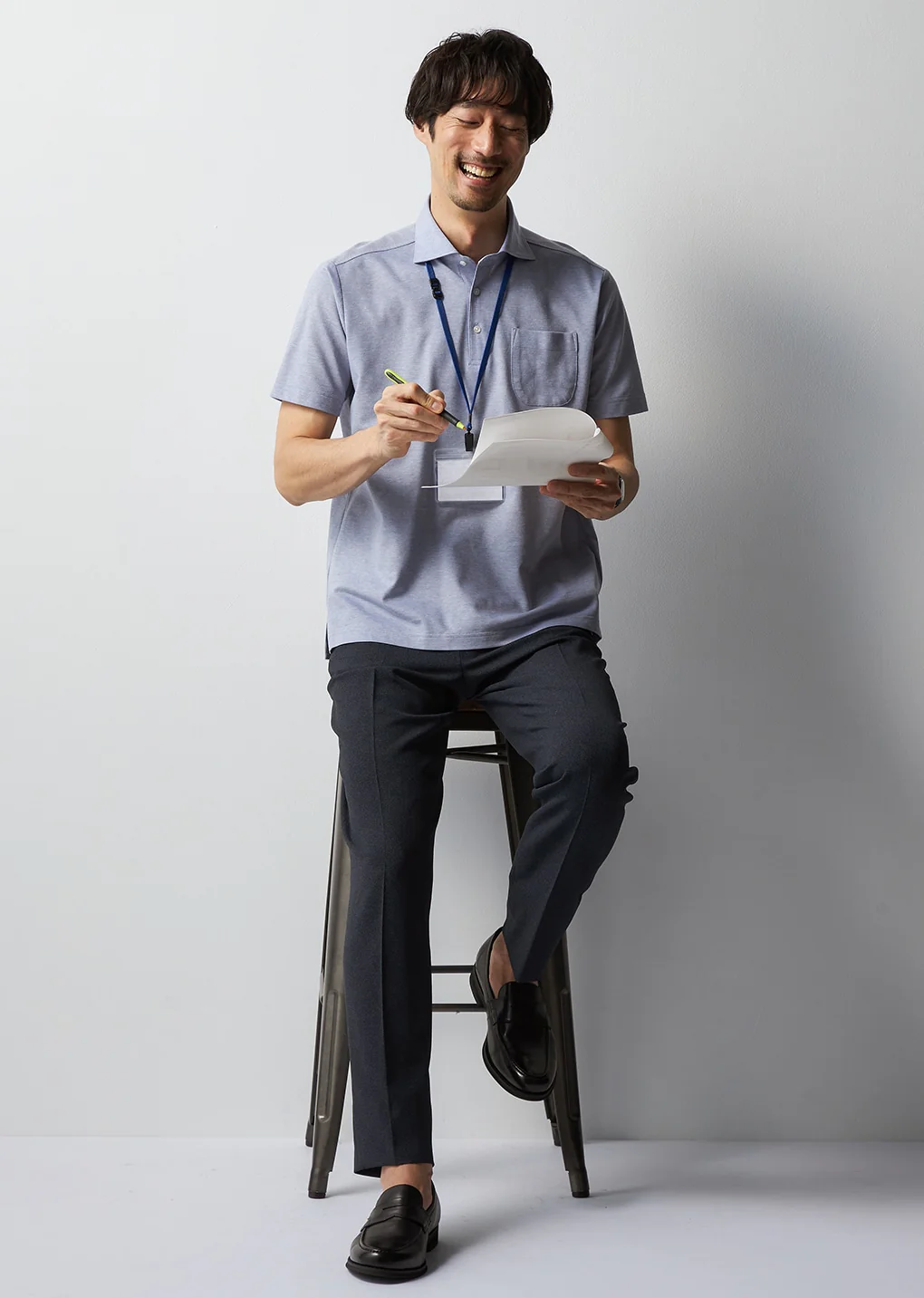 Spread Collar Polo Shirt - Image 39