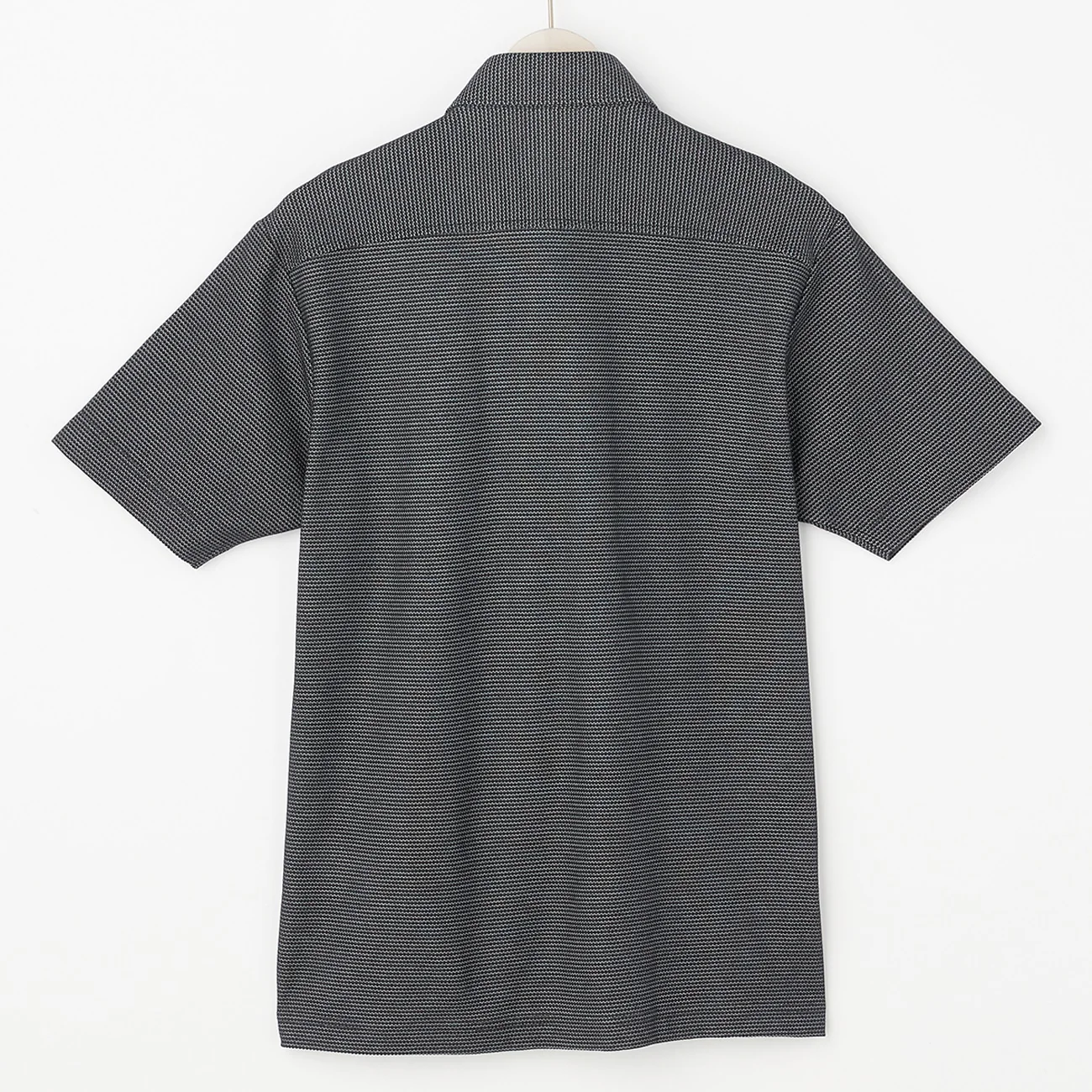 Honeycomb Spread Collar Polo Shirt - Image 4