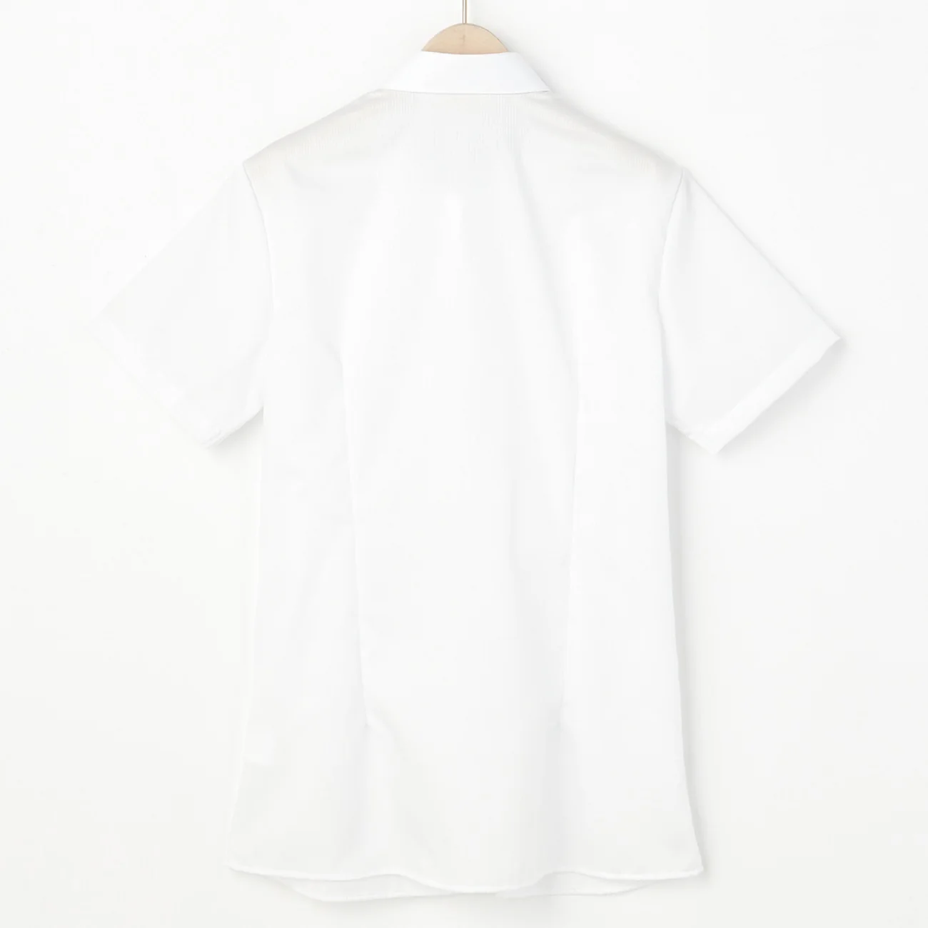 Women's Super Non-Iron Cotton Short Sleeve Shirt - White - Image 8