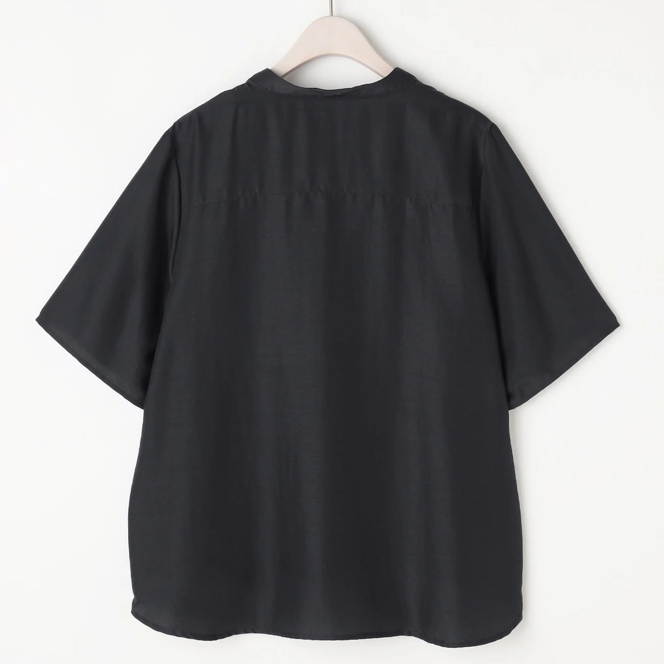 Stand Collar Blouse with Bow Tie - Image 8