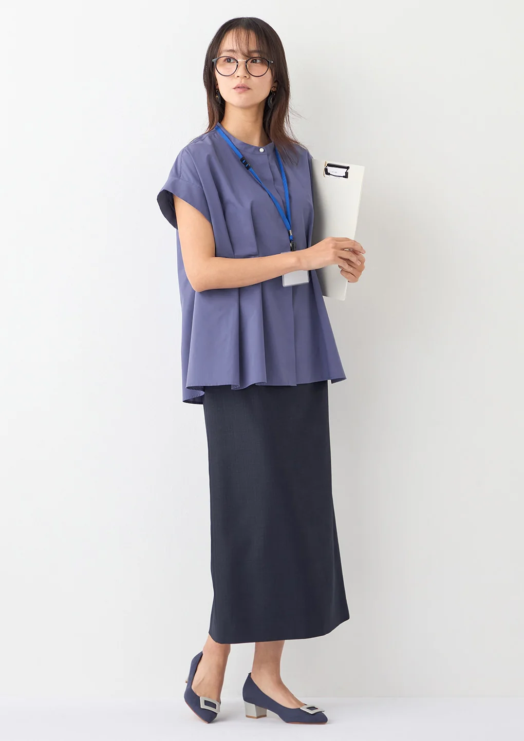 Anti-Sweat-Stain Peplum Blouse - Image 20