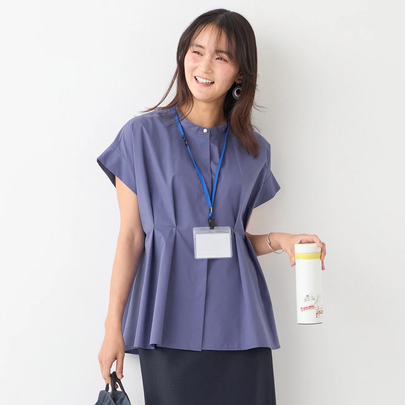 Anti-Sweat-Stain Peplum Blouse - Image 4