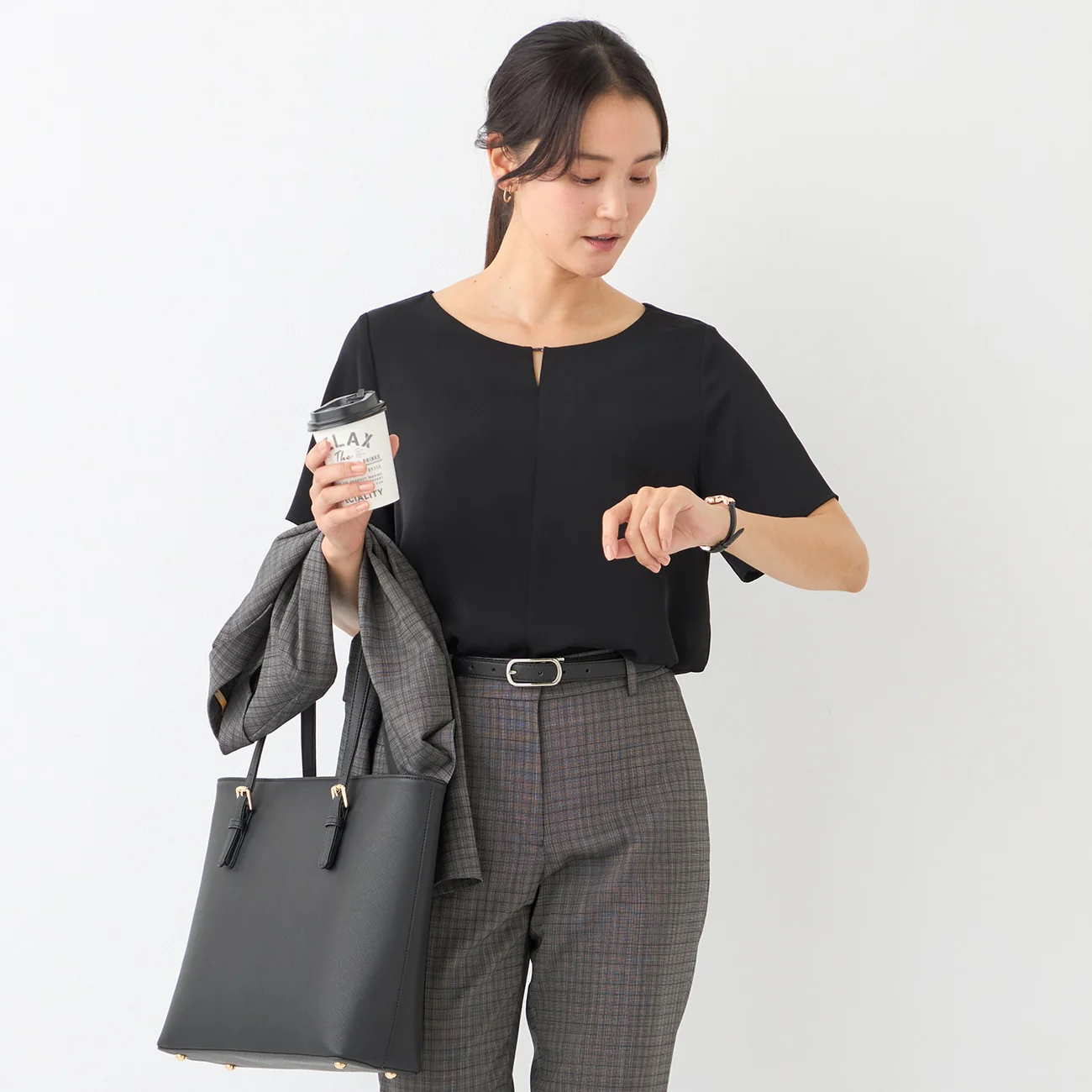 Tucked Blouse with Metal Accessory - Image 11