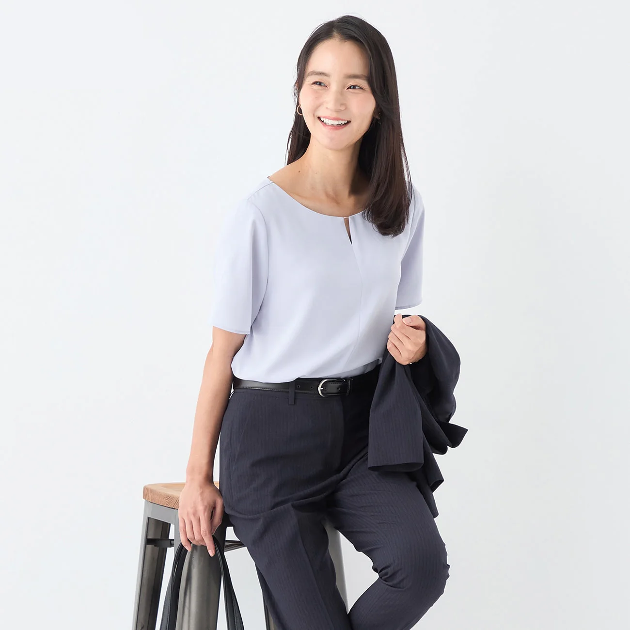 Tucked Blouse with Metal Accessory - Image 22