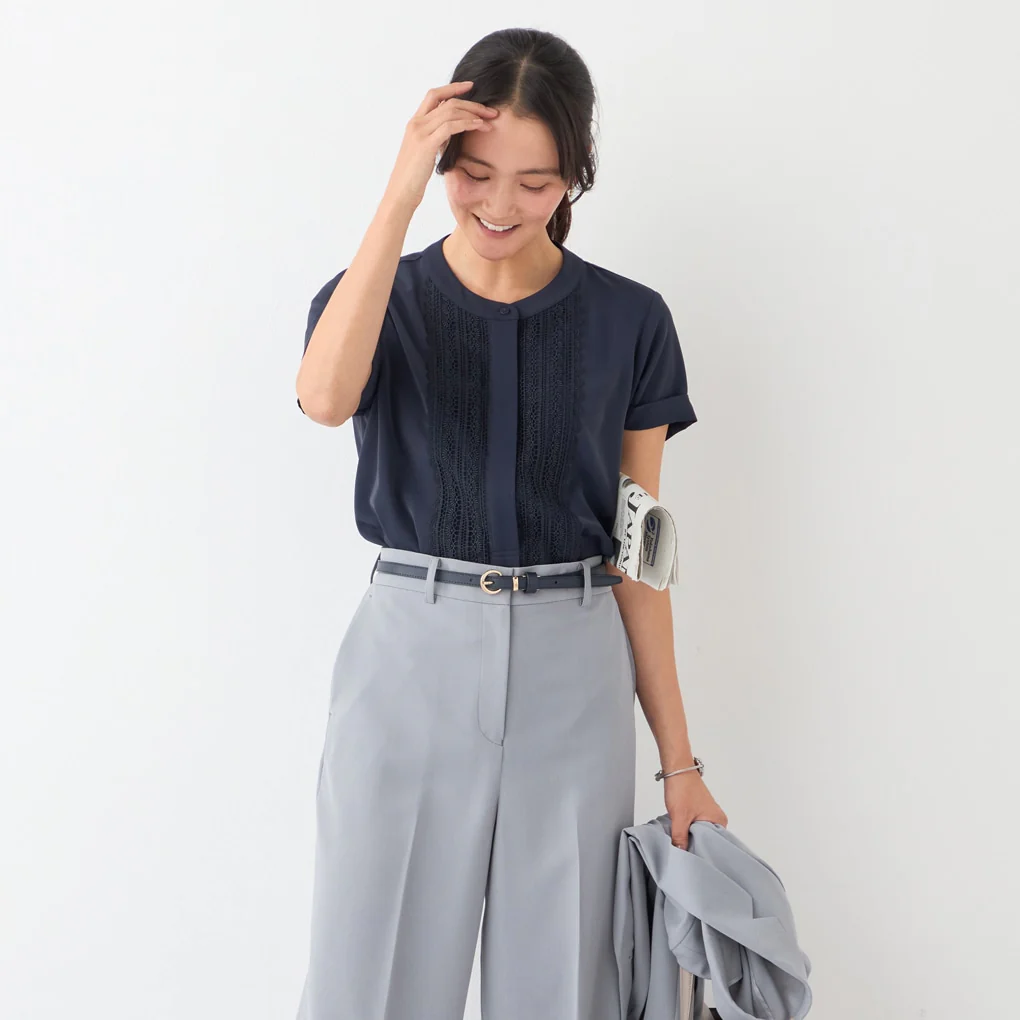 Washable Stretch Laced Blouse - Image 5