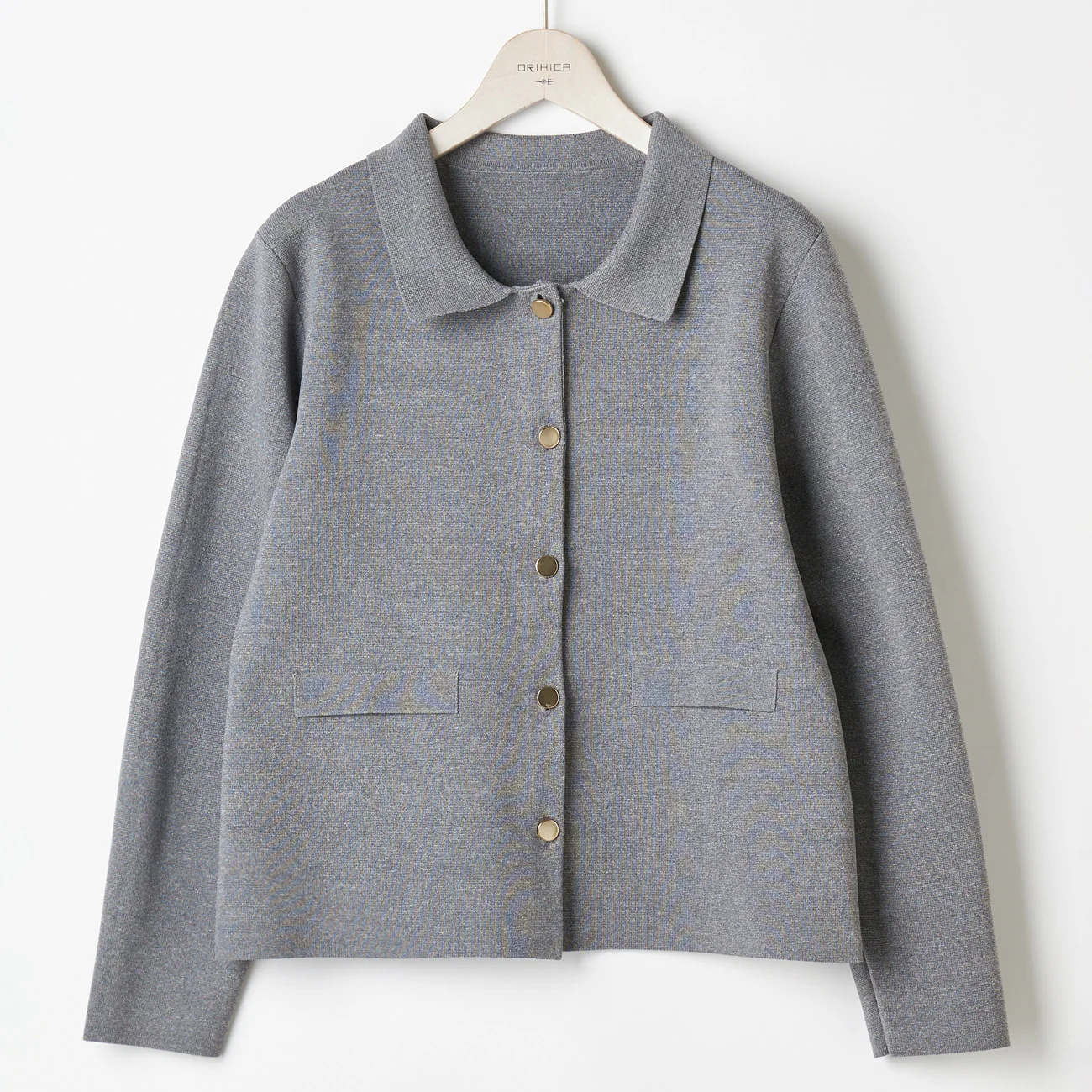 Collared Knit Jacket - Image 10