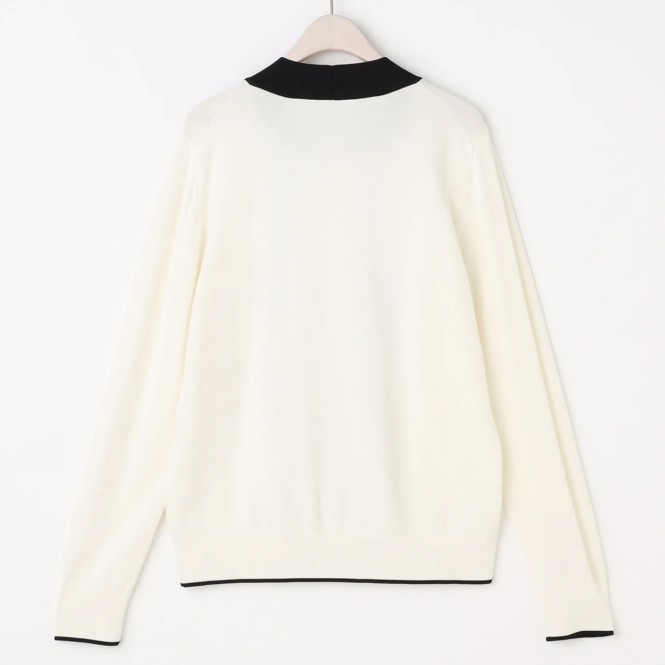 Color-Block Bow-Tie Knit Pullover - Image 4
