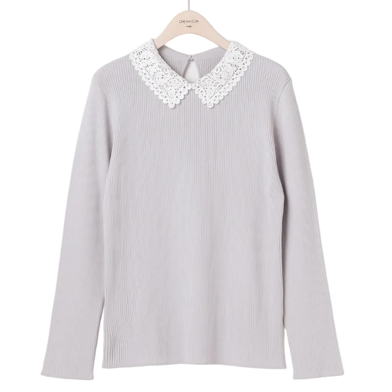 Lace Collar Knit Top - Image 9