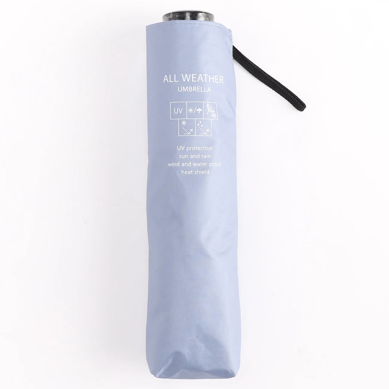 All-Weather Folding Umbrella - Blue - Image 4